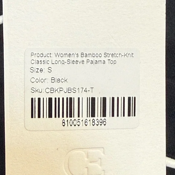 Cozy Earth Bamboo Pajama Set Black Size Small NWT Luxury Soft Loungewear - Picture 5 of 9